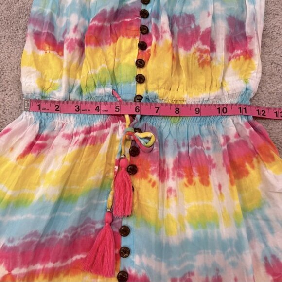 Tiare Hawaii Ryden Tie Dye Strapless Mini Dress Women’s Sz M/L NWT - Picture 10 of 16